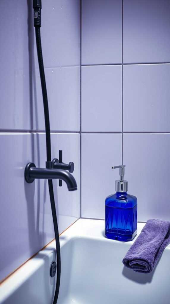 blue bathroom decor