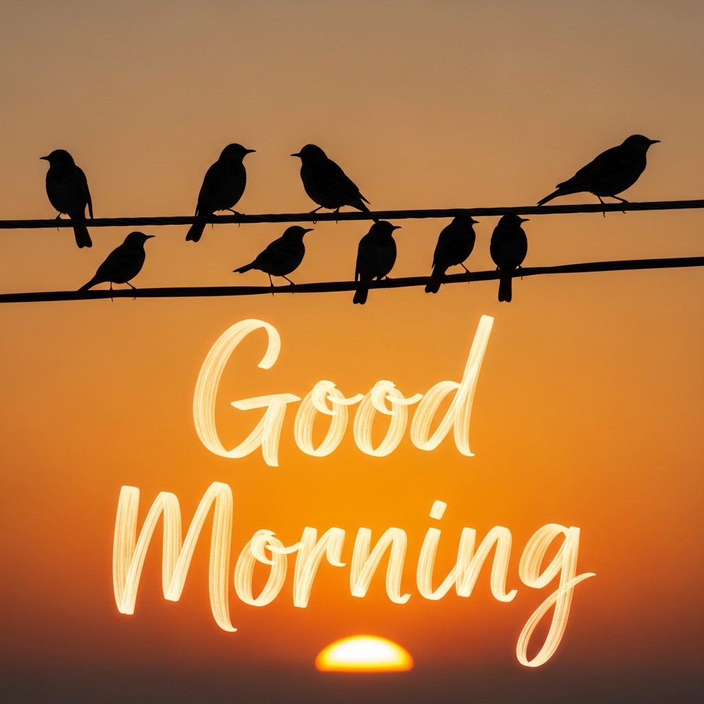 good morning bird images