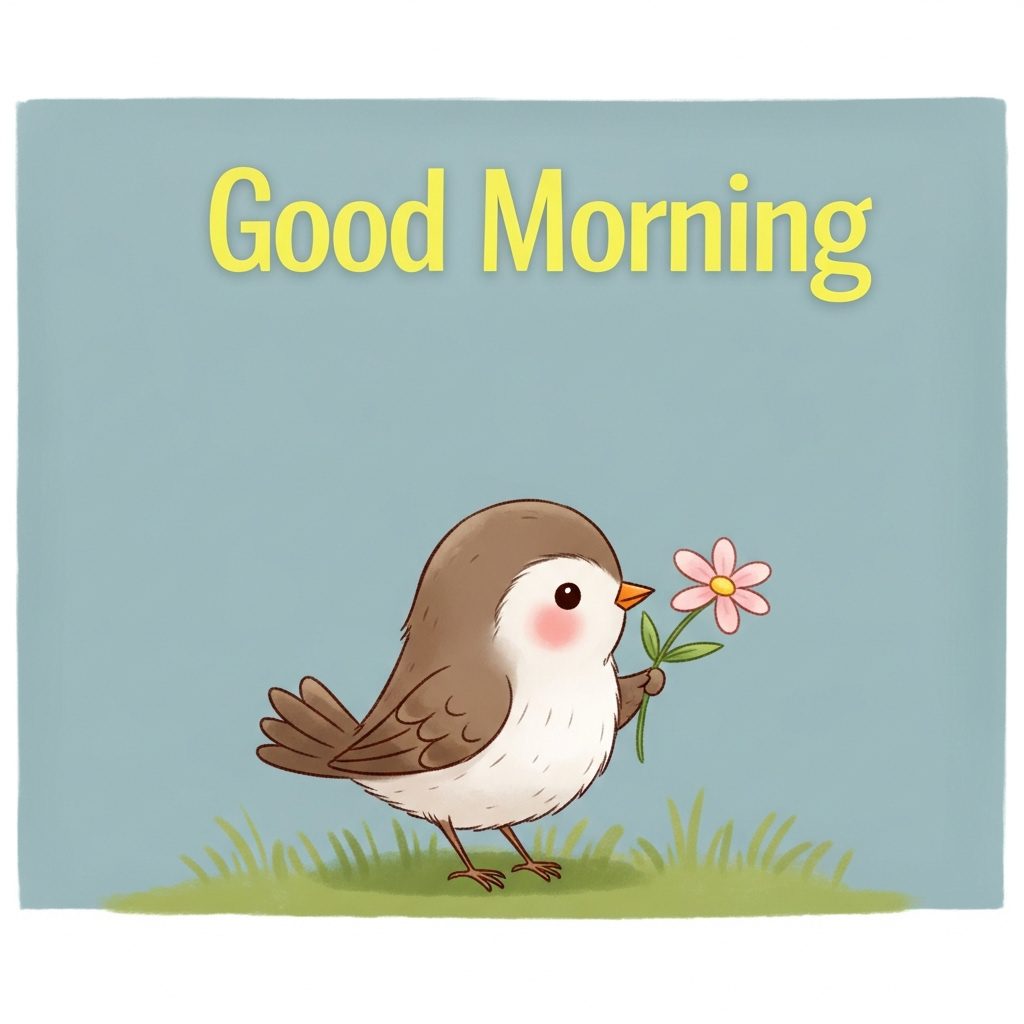 good morning bird images