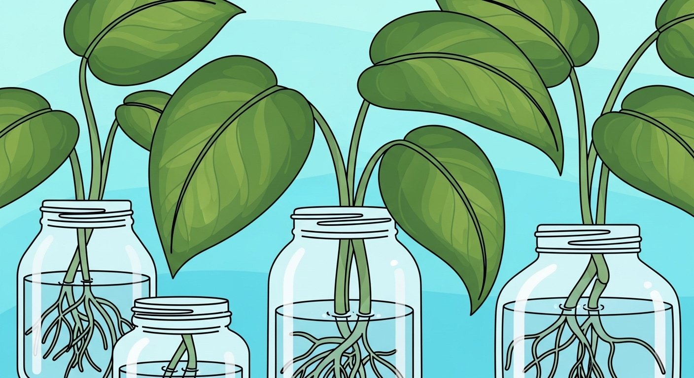 pothos plant propagation in water