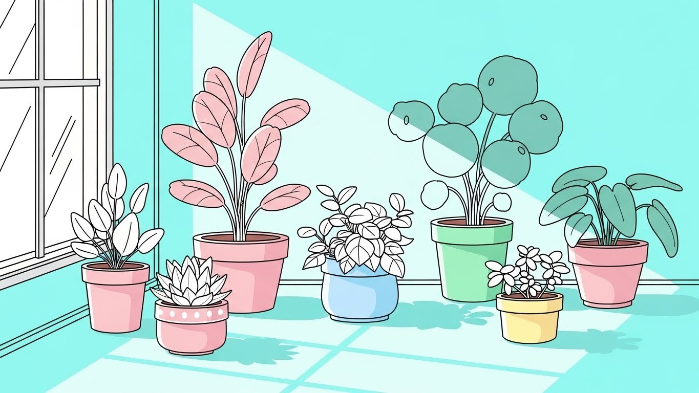 Houseplant Coloring Pages Printable